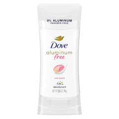 Dove 0% Aluminum Deodorant Stick Non irritating for Underarm Care Rose Petals Kindest, 2.6 Oz