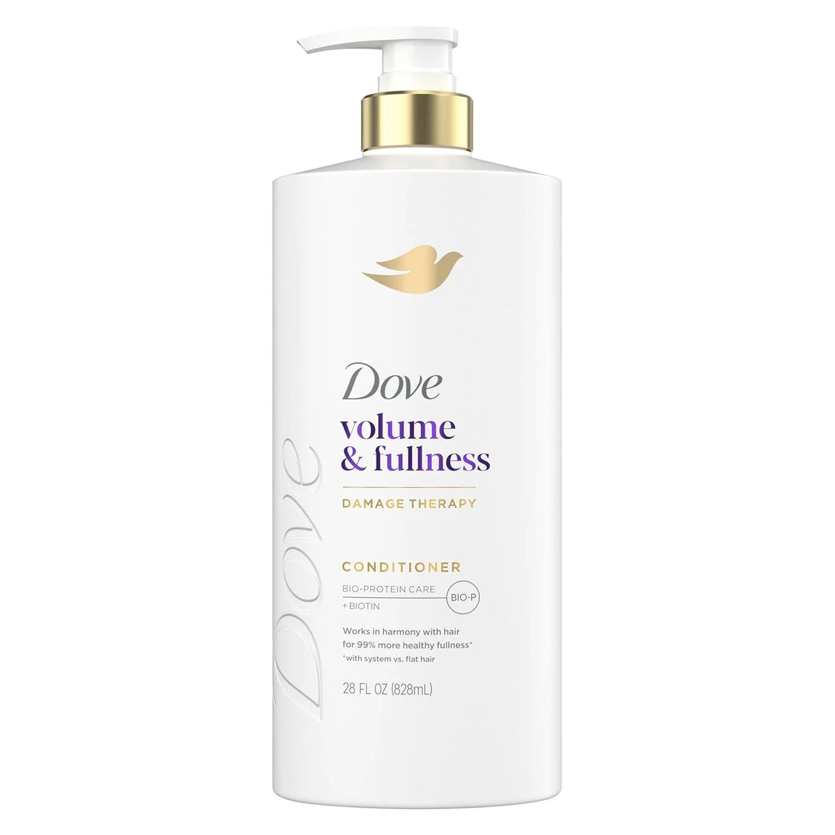 Dove Conditioner Volume & Fullness for Fine, Thin Hair with Bio-Protein Care Technology and Biotin 28 Fl Oz