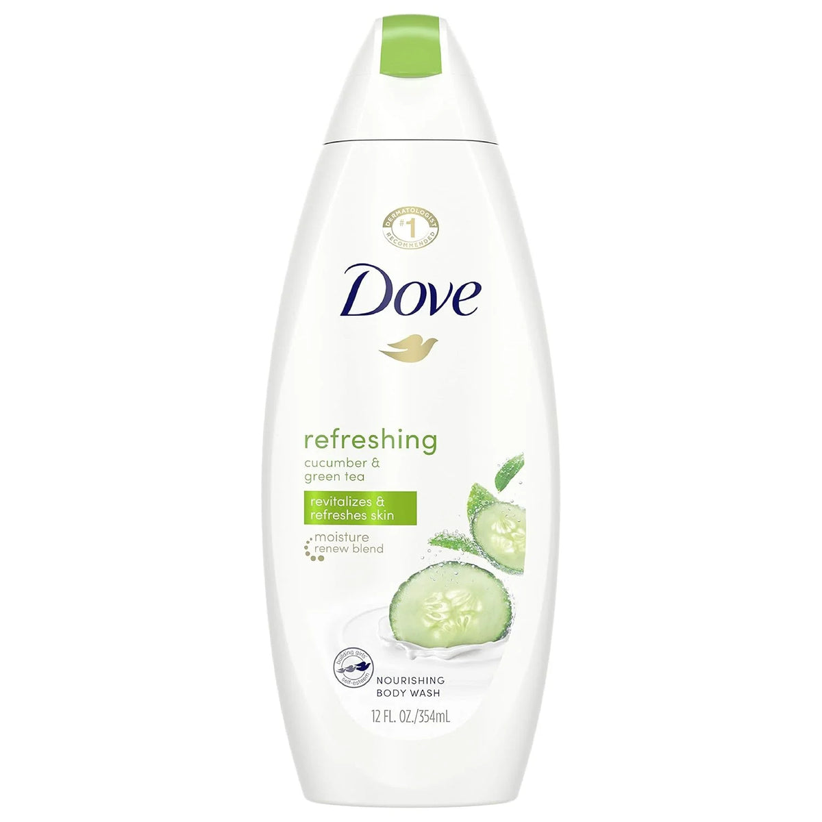 Dove go fresh Refreshing Body Wash Revitalizes and Refreshes Skin Cucumber and Green Tea Effectively Washes Away Bacteria While Nourishing Your Skin 11 oz