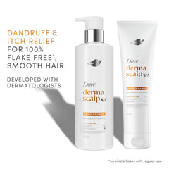 Dove Derma Scalp Dandruff & Itch Relief Shampoo 1 ct with Pyrithione Zinc, Niacinamide and Coconut Essence for Flaky, Itchy Scalp Relief 16 Fl oz