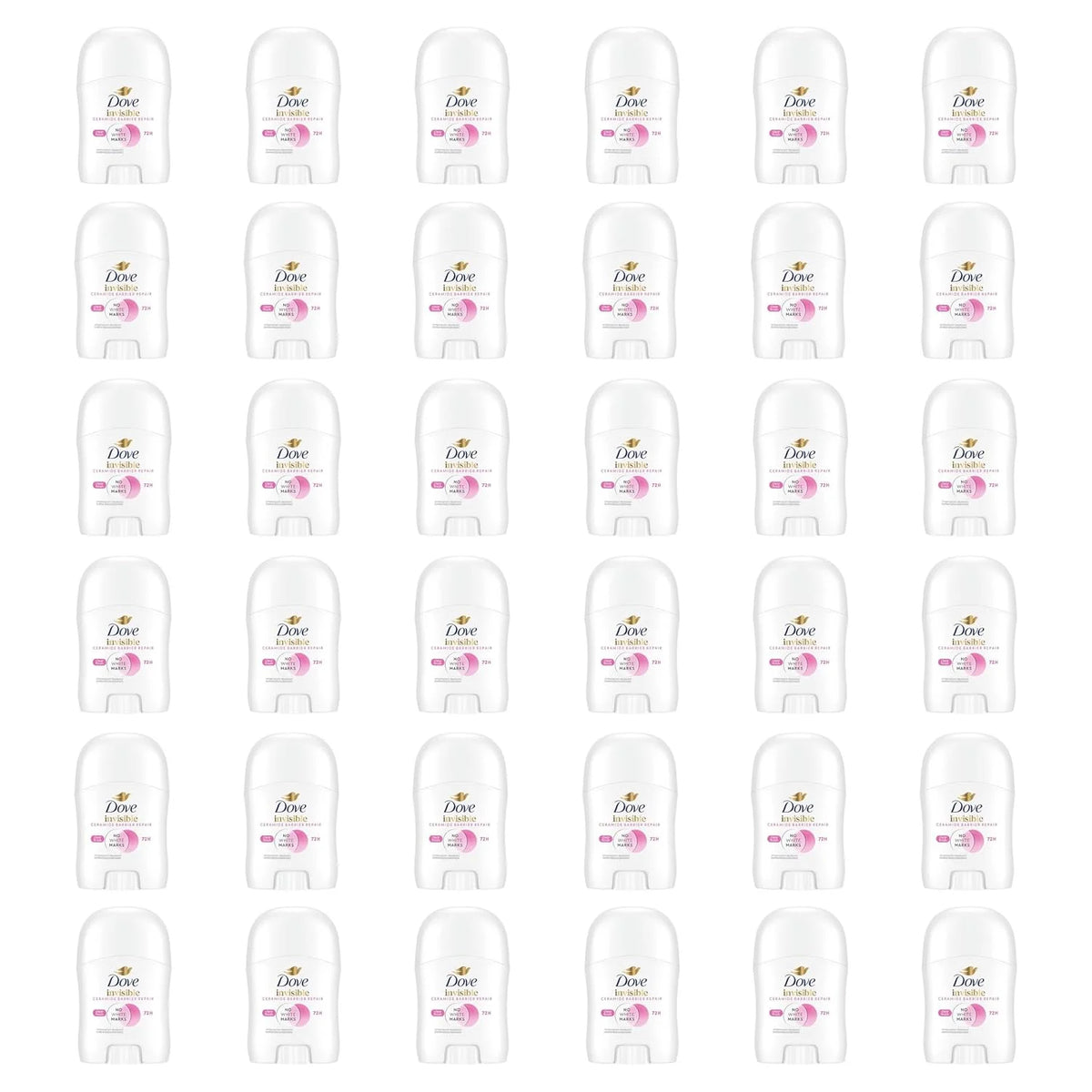Dove Advanced Care Antiperspirant Deodorant Stick for Women Pack of 36 Clear Finish Trial and Travel Size 0.5 oz