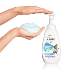 Dove Foaming Body Wash 4 Count For Kids Cotton Candy Hypoallergenic Skin Care, 13.5 Fl Oz