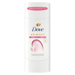 Dove Antiperspirant Deodorant Stick Peach Blossom & Rice Milk For Uneven Skin Tone 48-hour Odor and Sweat Protection 2.6 oz