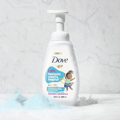 Dove Foaming Body Wash 4 Count For Kids Cotton Candy Hypoallergenic Skin Care, 13.5 Fl Oz