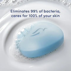 Dove Antibacterial Care Beauty Bar Soap 6 Count, Moisturizing Cleanser, 3.75 oz I Antibacterial beauty bar with ¼ moisturizing cream that removes 99% of bacteria while protecting skin from dryness