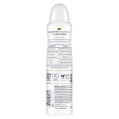 Dove Aluminum Free Deodorant Spray for Women Cucumber & Green Tea 72 hour odor protection 4 oz