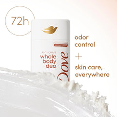 Dove Whole Body Deodorant Stick for Women, Anti-Chafe, Coconut Vanilla, 2.4 oz