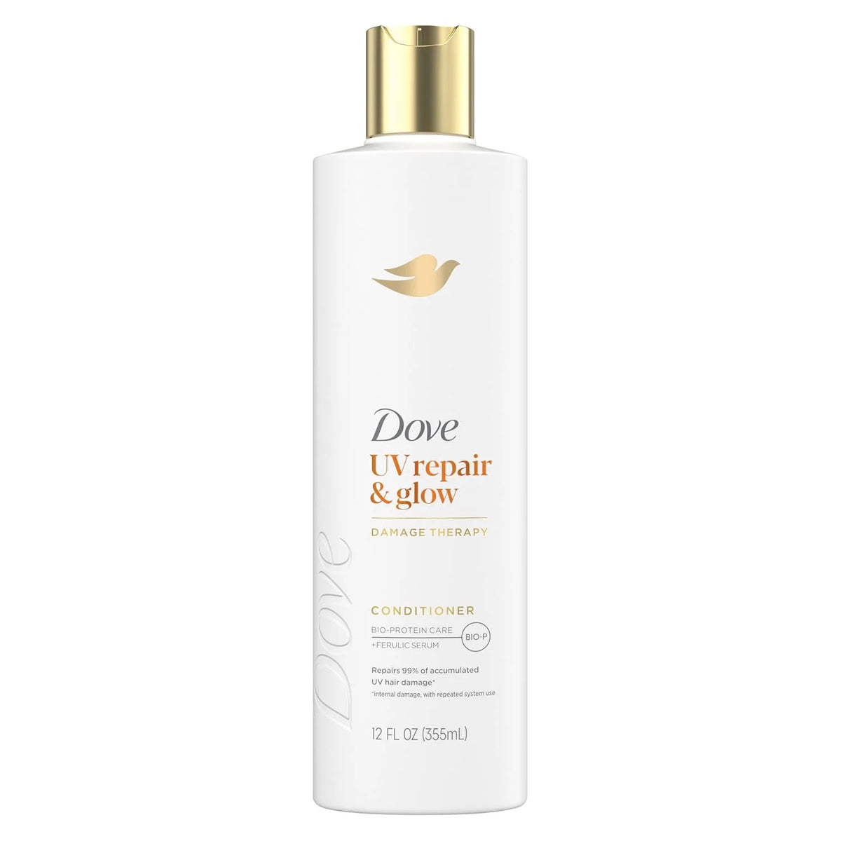 Dove Damage Therapy Conditioner 1 ct UV Repair & Glow Repairs 99% of UV hair damage* with Ferulic Serum 12 oz