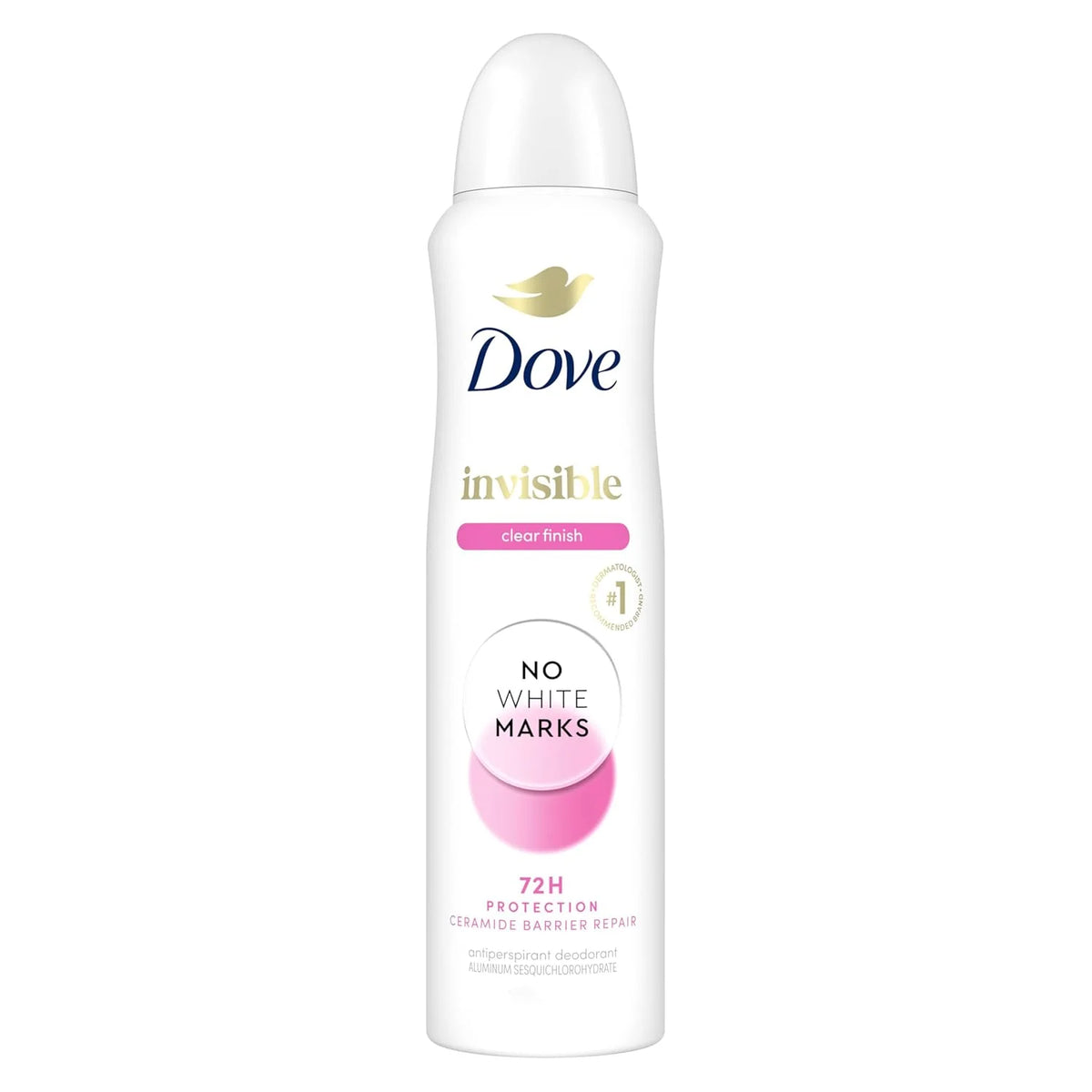 Dove Advanced Care Clear Finish Antiperspirant Dry Spray for Women, 72H Sweat & Odor Protection, Pro-Ceramide Technology, No White Marks, Alcohol Free, Size: 3.8 oz (1 Count)