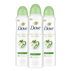 Dove Advanced Care Antiperspirant Deodorant Dry Spray Cool Essentials 3 Count for Helping Your Skin Barrier Repair After Shaving with Pro Ceramide Technology 3.8 oz
