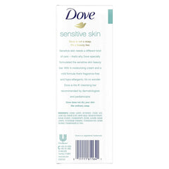 Dove Sensitive Skin Hypo-Allergenic Beauty Bar Soap, Unscented, 4 Ounces, 6-Pack