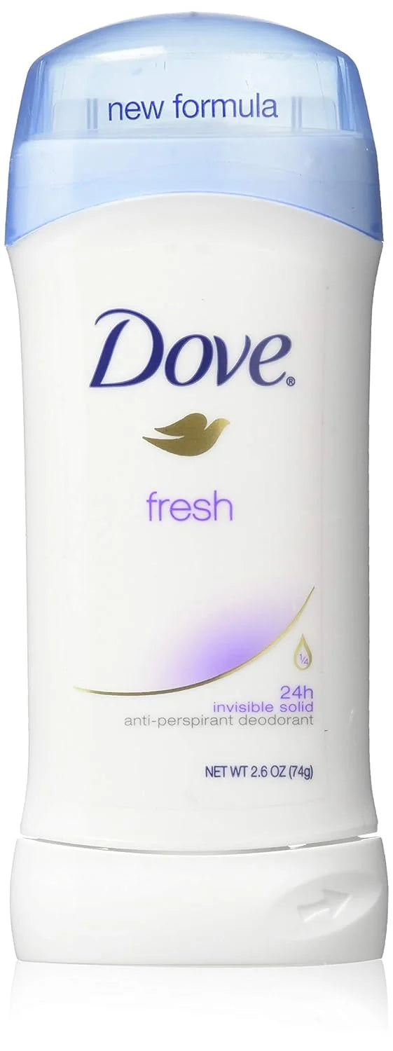 Dove Deodorant 2.6 Ounce Invisible Solid Fresh (76ml) (3 Pack)